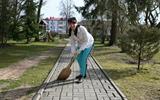 Детский центр культуры "Росток" присоединился к республиканскому субботнику