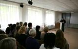 Встреча коллектива учреждения с начальником Молодечненского ГРОЧС Сергеем Костюкевичем
