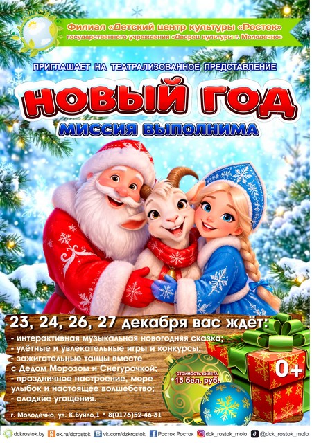 Театрализованное представление  «Новый год. Миссия выполнима»